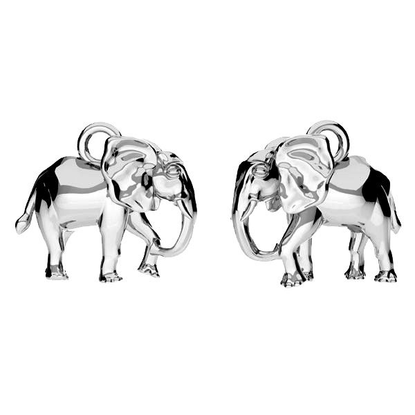 Elefant pandantiv, argint 925, ODL-01078 5x13 mm