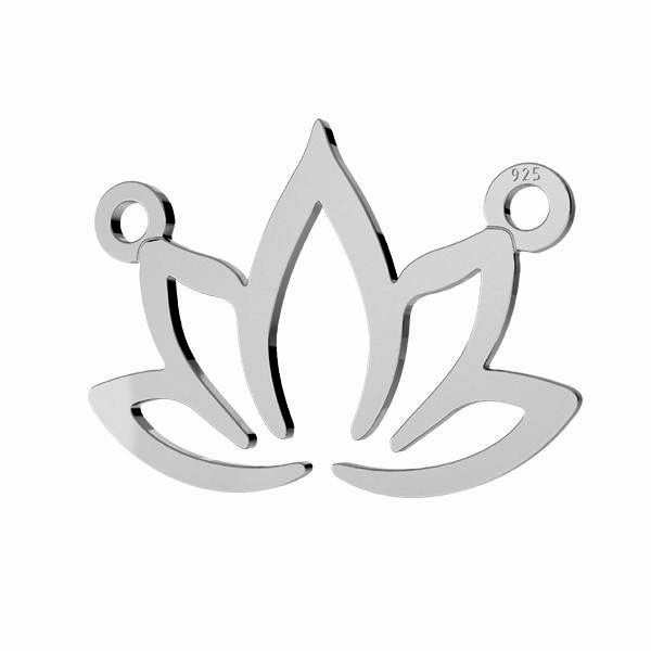 Lotus pandantiv, argint 925, LKM-3178 - 0,50 14x19,5 mm