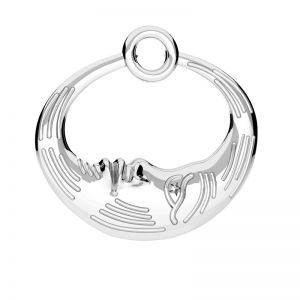 Lună mini pandantiv*argint 925*ODL-01039 16x16 mm