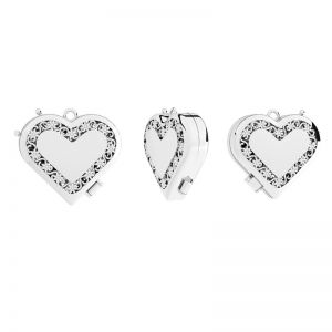 Pandantiv inima, argint 925, OWS-00232 20,5x23 mm