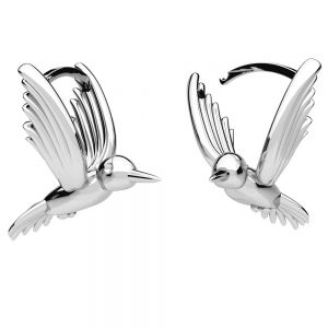 Pasărea Colibri cercel, argint 925, BZK OWS-0314 14x16 mm