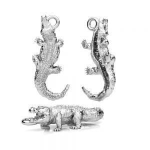 Crocodil pandantiv, argint 925*OWS-00421 9x22 mm