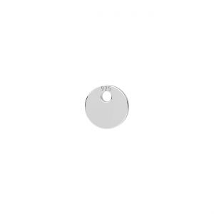 Mini pandantiv - farfurie rotunda*argint AG 925*LKM-3311 - 0,60 4x4 mm