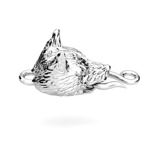 Inchizatoare toggle lup, argint 925*ZAM 7 SET OWS-00404 8x12,4 mm