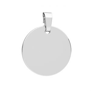Placuta rotunda pandantiv, argint 925, KR LKM-2680 BL 2 - 0,40 12x16 mm