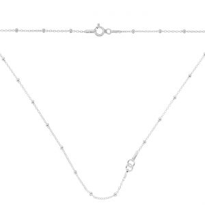Bază colier, argint 925, A 030 PL 2,0 CHAIN 76 45 cm
