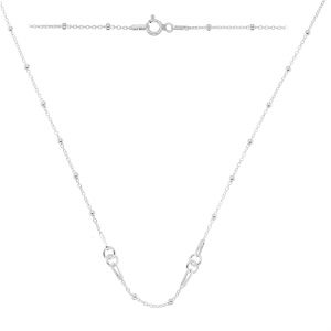 Bază colier, argint 925, A 030 PL 2,0 CHAIN 77 45 cm
