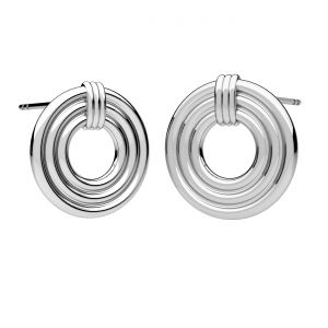 Rundă cercei, argint 925, KLS ODL-01292 1,8x16,5 mm