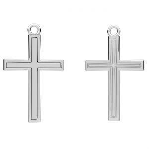 Cruce pandantiv, baza de rasina*argint 925*CON-1 ODL-01359 16,1x26,4 mm