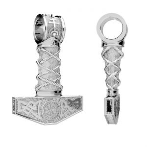 Ciocanul lui Thor - Mjolnir pandantiv*argint 925*OWS-00607 20,9x31 mm