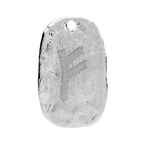 Rună pandantiv viking - Fehu*argint 925*FEHU OWS-00555 10x15,2 mm