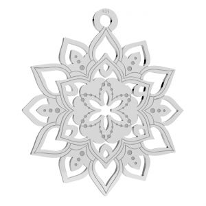 Pandantiv Mandala, trandafir*argint AG 925*LKM-3365 - 0,50 24x27 mm