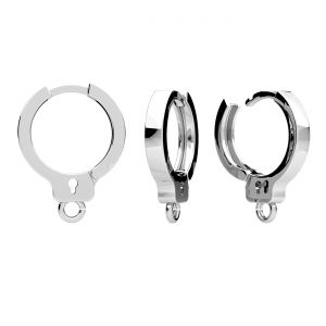 Cârlig englezesc pentru ureche - tip cătusă rotundă pentru agătat*argintiu AG 925*BZO OWS-00657 2,5x18 mm