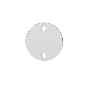 Conector suspendat - placa de gravare rotunda*argintiu AG 925*LKM-3395 - 0,40 10x10 mm