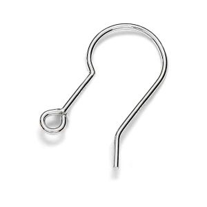Cârlig pentru ureche deschisă cu bilă si arc*argintiu AG 925*BO 75 0,7x9x17 mm