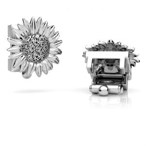 Pandantiv înlocuibil - floarea soarelui*argint AG 925*OWS-00584 6,7x6,8 mm