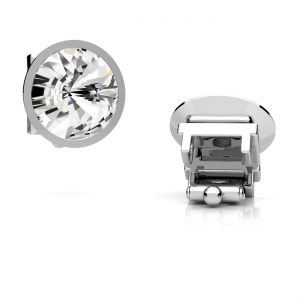 Pandantiv înlocuibil - cristal alb 6mm*argint AG 925*OWS-00581 7x7 mm ver.2
