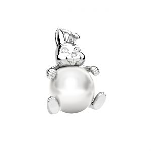 Pandantiv de caracatită intarire de perle*argint AG 925*CON-1 OWS-00998 10,3x14 mm ver.2