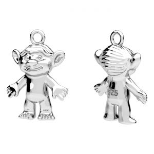 Pandantiv - dragon*argint AG 925*CON-1 OWS-01138 12x16,3 mm
