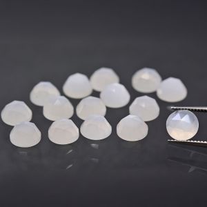 Rozetă - piatră de lună albă 6 MM