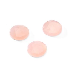 Piatră rotundă, tăietură roză - Cuart roz 15,2 MM