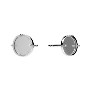 Cercel stud - trifoi, bază pentru lipirea cristalelor*sterling argint AG 925*KLS OWS-01029 7,3x7,3 mm
