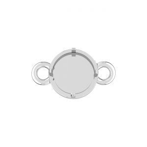 Conector pandantiv - robot diavol, rasina alba*argint AG 925*CON-2 OWS-01030 7,3x11,1 mm