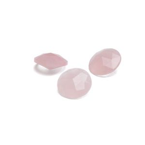 Piatră rotundă, tăietură conică - Cuart roz 12 MM