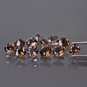 Piatră rotundă, tăietură conică - Cuart fumuriu 2 MM