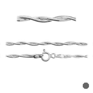 Lantisor sarpe*argint 925*PLE SN 025 DC8L 2S (45 cm)