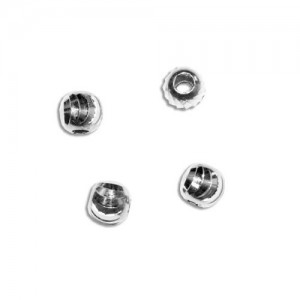 Pass-through bead - crushed*sterling silver AG 925*MB 3