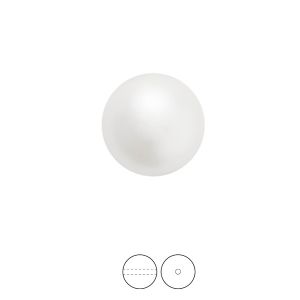 Margele de perle, Round Pearl 1H MXM 6 cream, PRECIOSA