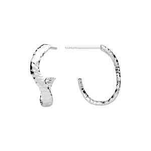 Cercei tip surub - ciocanit*argintiu AG 925*KLS ODL-01646 6,2x12,3 mm L+P