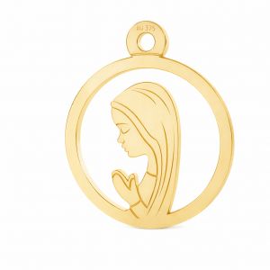 Medalion de aur - Maica Domnului de la Fatima*aur AU 375*LKZ9K-30021 - 0,30 10,5x12,9 mm