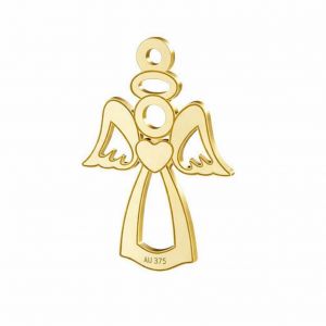 Pandantiv ajurat din aur - &icirc;nger*aur AU 375*LKZ9K-30016 - 0,30 13x18,5 mm