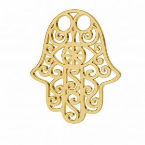 Pandantiv din aur ajurat - mana lui Fatima, Hamsa*aur AU 375*LKZ9K-30001 - 0,30 15x20 mm