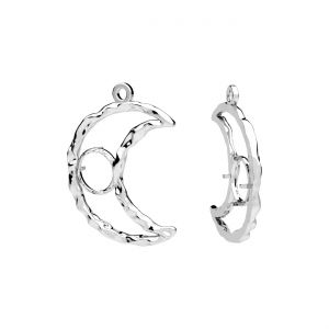 Pandantiv - luna, montura pentru pietre naturale, con 6 mm*argint AG 925*CON-1 OWS-01314 13,5x16 mm