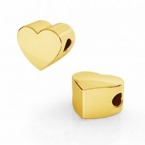 Pandantiv beads - mic stil celebritate - inimă*alamă*BRASS ODL-00474 3,5x4 mm