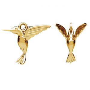 Pandantiv - colibri*alamă*BRASS ODL-00058 14,5x15 mm