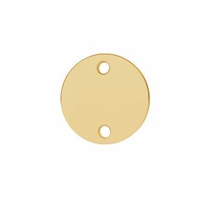 Conector suspendat - placa de gravare rotunda*alamă*BRASS LKM-3395 - 0,50 10x10 mm
